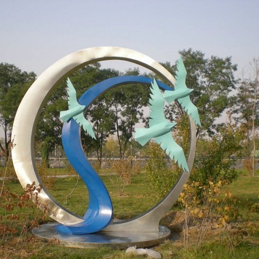 不锈钢公园雕塑 艺术不锈钢公园雕塑