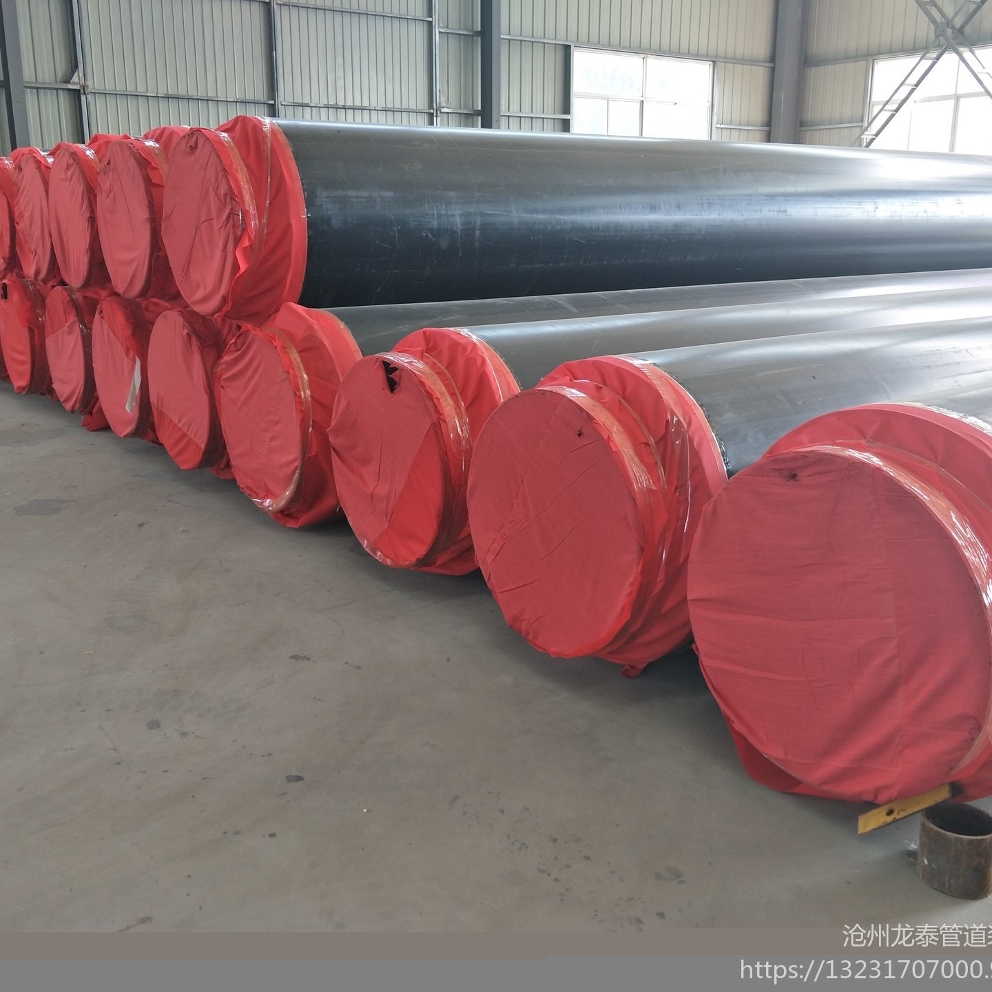 聚氨酯保温管道 直埋式保温钢管 直埋聚氨酯钢管厂家