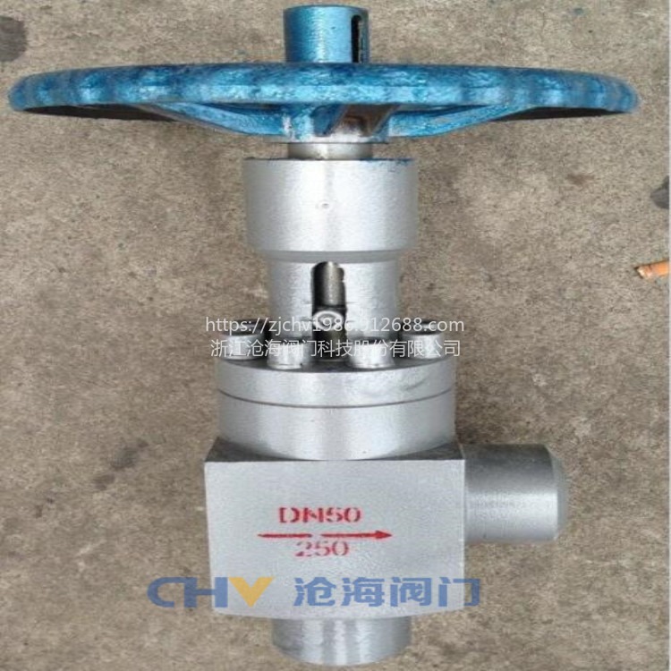 CHVJ沧海L/J67Y-160高压焊接角式节流阀