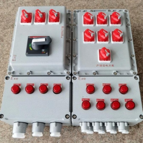 制做防爆照明配电箱 电气仪表检修控制配电箱BXM碳钢接线柱按钮箱 常富防爆图片