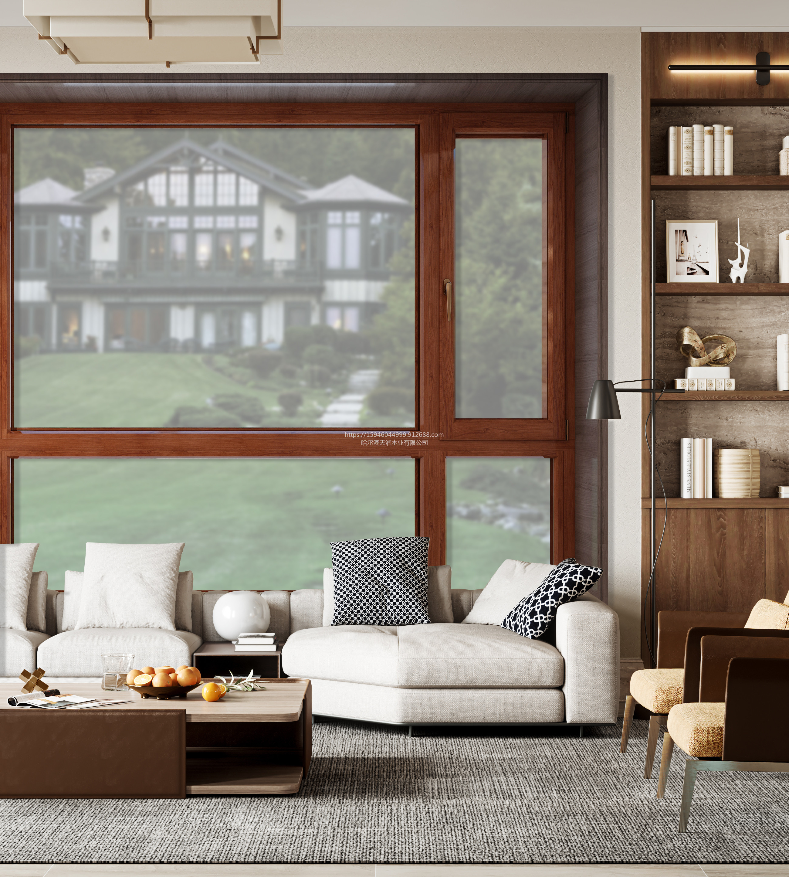 天润铝包木窗隔音降噪温馨舒适健康环保