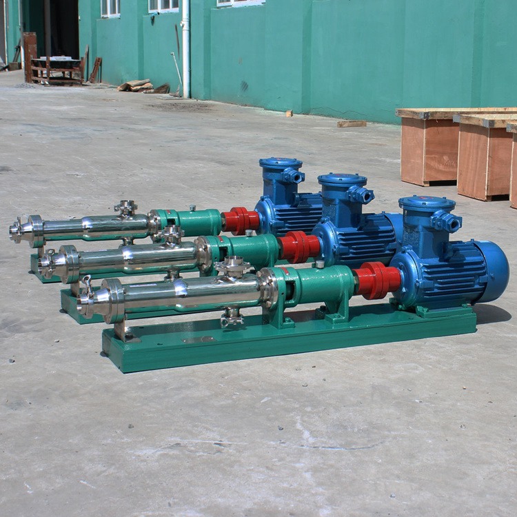 不锈钢防爆螺杆泵 上海诺尼GW25-1卫生型食品浆料螺杆泵 304材质
