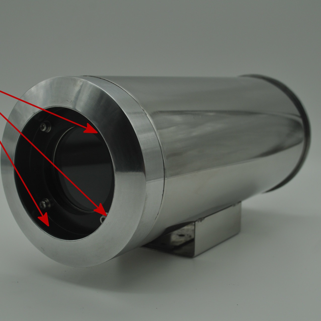 高精度激光测距传感器SKD-100D，三科光电SANKOE激光定位测距模块，带防爆桶