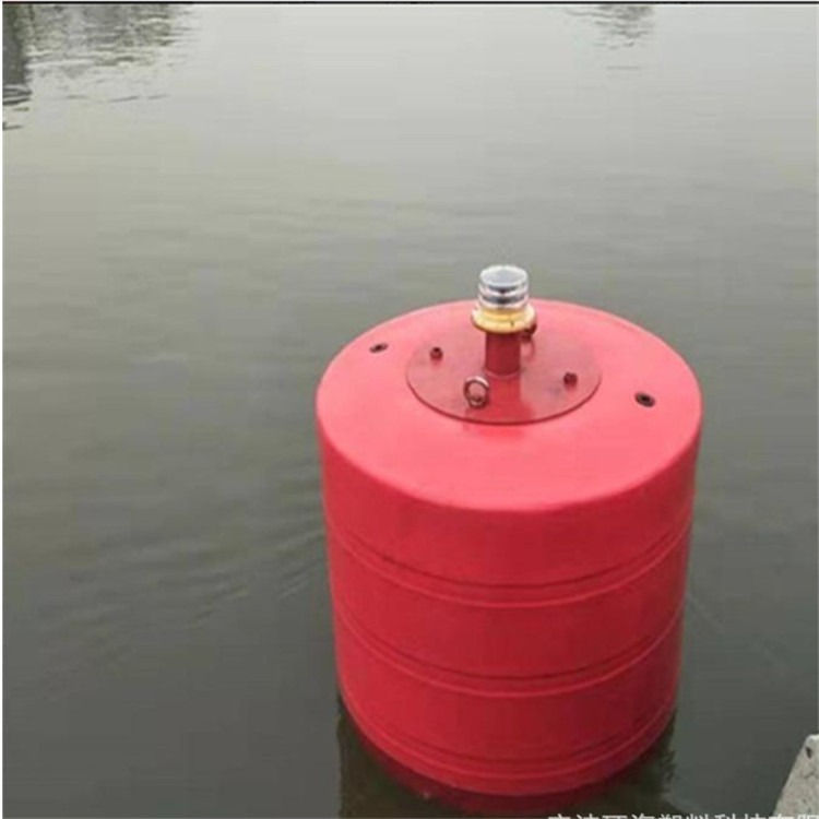可单点锚固海上警示浮体 可装警示灯可喷字聚乙烯材质浮鼓