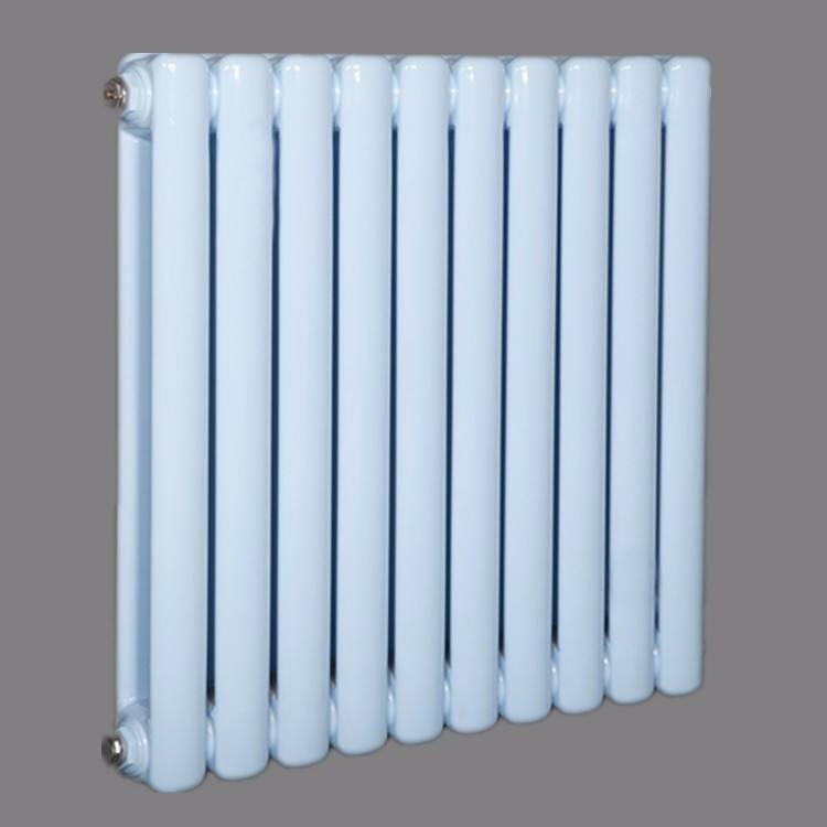 生产厂家工程暖气片 立式暖气片钢制圆管二柱散热器 立式水暖散热片