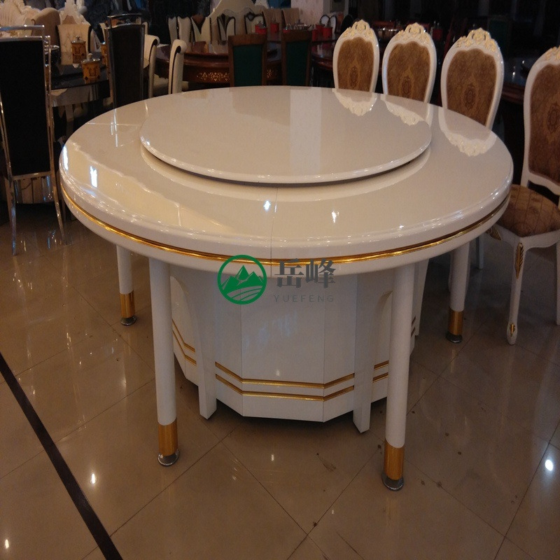 岚慧电动火锅桌配套    品牌意式餐桌电动	电动转动的餐桌4082