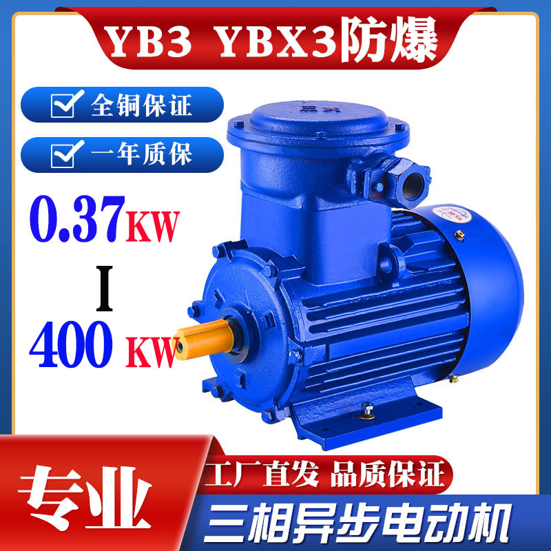 YB3/YBX3/YBX4三相防爆电动机隔爆电机22/30/37/45/55/75/90KW一年包换