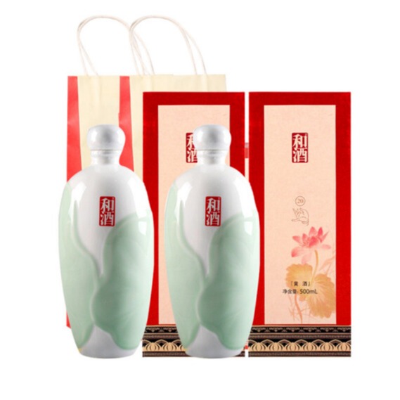 和酒零售  上海荷叶净瓶代理  单瓶价格图片