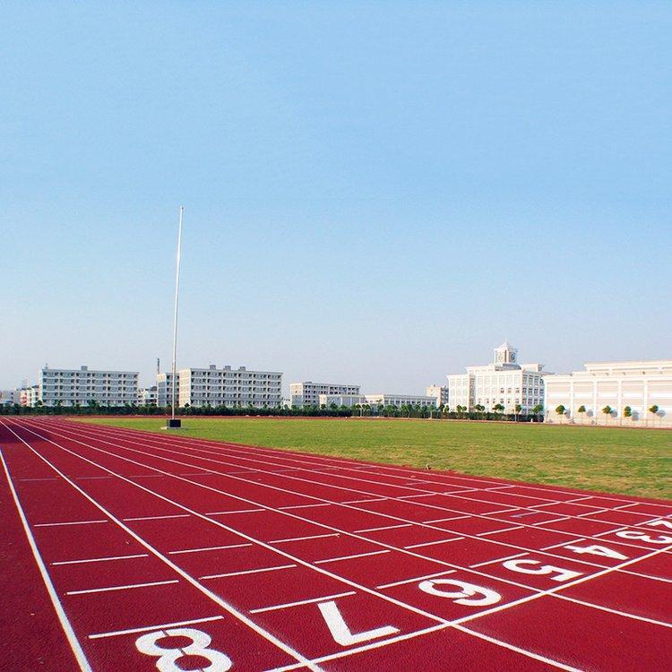河北沧州健盛体育 硅pu塑胶跑道 室外塑胶跑道 全国直销