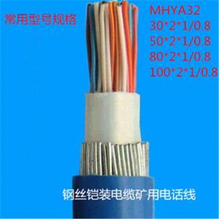 矿用瓦斯监控信号线 小猫阻燃通信电缆MHYV1*4*7/0.28-0.37-0.43-0.52