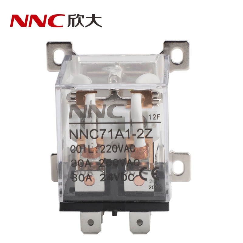 欣大厂家直供NNC71A1-2Z(JQX-12F-2Z)大功率电磁继电器 转换型30A