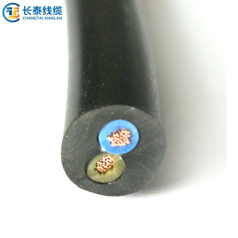 深圳长泰线缆 专业生产 纯铜 RVV 2*0.3平方 圆形电源线 两芯软护套阻燃电线