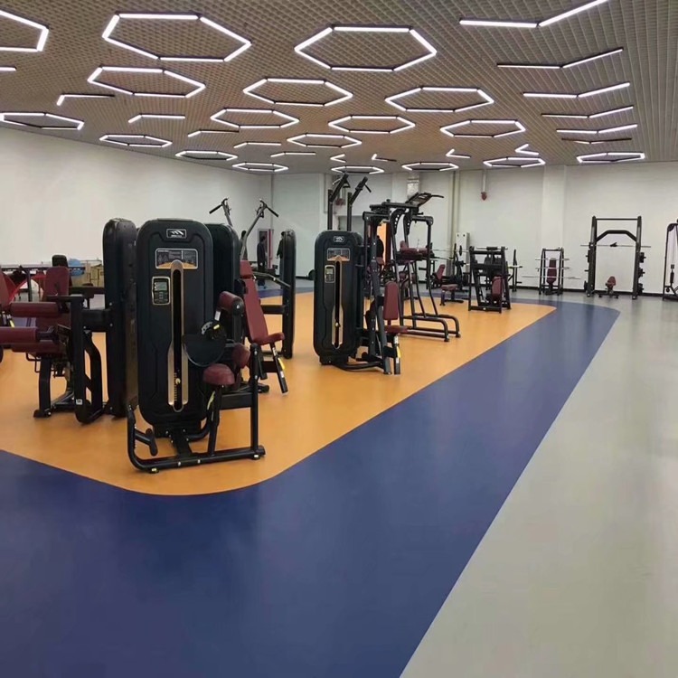 运动塑胶地板厂家  健身房pvc运动地板  健身房橡胶地板