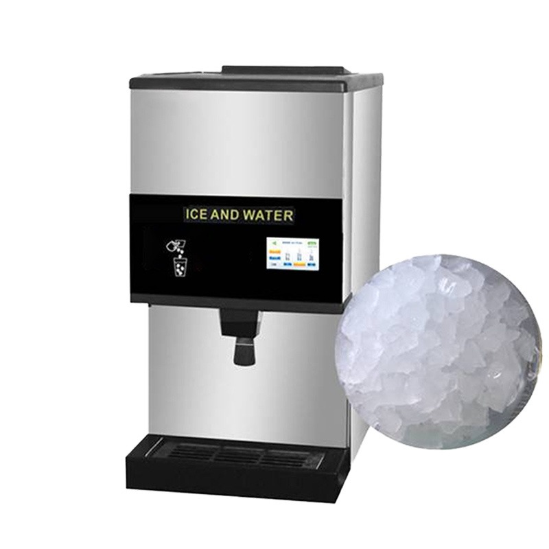 郑州商用冰水机 全自动大产量 自取式冰水一体机 咖啡厅中西餐厅 颗粒制冰机