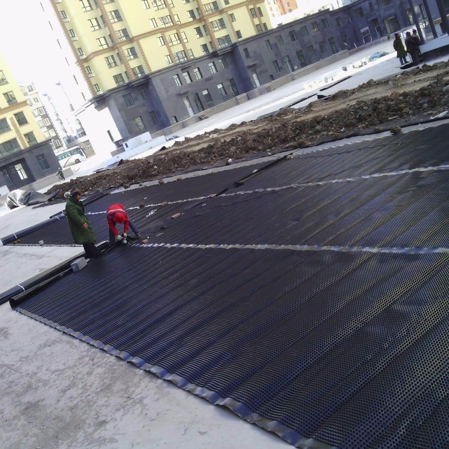 双面防阻根土工布疏水板 屋顶花园排水板 塑料排水板 规格齐全 欢迎选购
