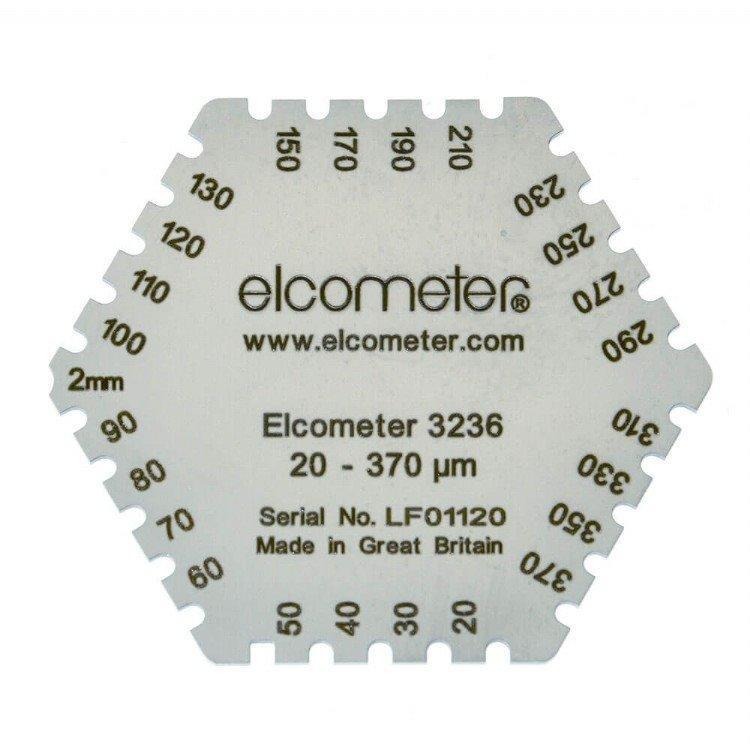 英国易高Elcometer 112AL冲压铝制湿膜梳(10片装)六角湿膜卡图片