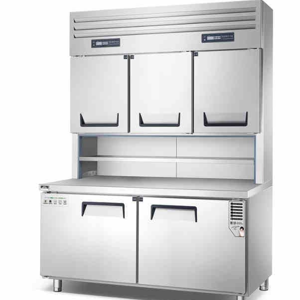 冰立方商用冰箱 RF5立式组合工作台 上冷藏下冷冻组合工作台冰箱