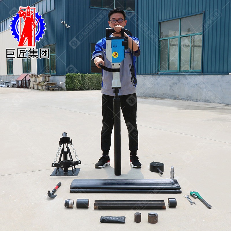 华夏巨匠电动取土钻机QTZ-3D型 15米手持式壤取样设备 冲击式取土取样钻机