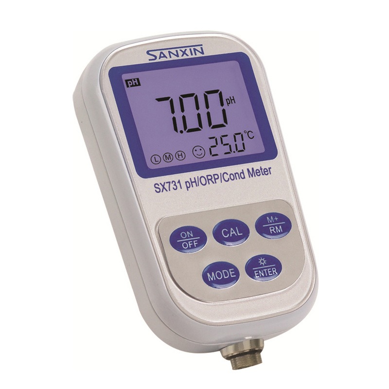 SX731便携式pH/ORP/电导率仪测量水溶液的pH、ORP、电导率、TDS、盐度、电阻率和温度三信参数水质分析仪图片
