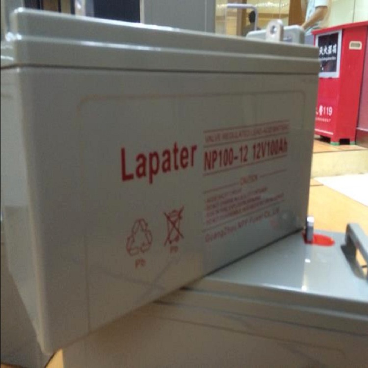 Lapater拉普特蓄电池NP12-100 12V100AH太阳能系统直流屏机房UPS不间断电源图片