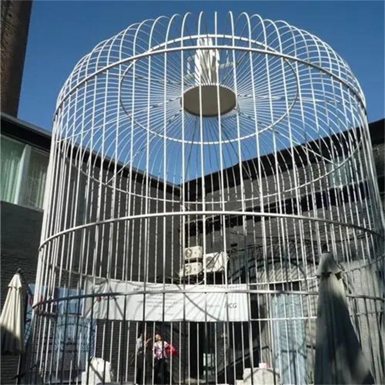 大型铁艺鸟笼，园林景观鸟笼雕塑厂家