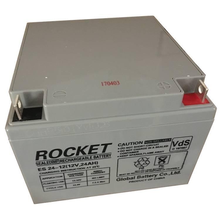 ROCKET蓄电池ES24-12火箭蓄电池12V24AH免维护 容量足图片