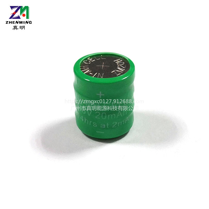 真明ZM 20H镍氢纽扣电池4.8V20mAh对讲机遥控玩具报警器镍氢电池组