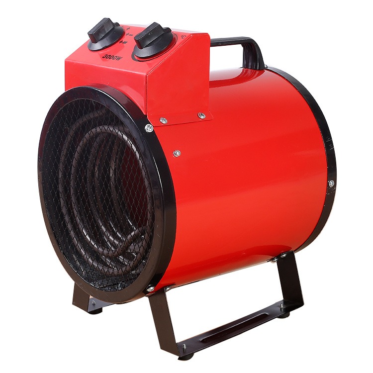 3KW 电暖风机 小钢炮 家用取暖器 快速升温 烘干 室内暖风机 大功率防水浴室电暖风