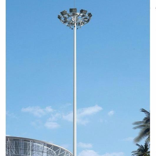 乾旭照明球场高杆灯厂家 自动升降高杆灯 公园高杆灯带升降系统