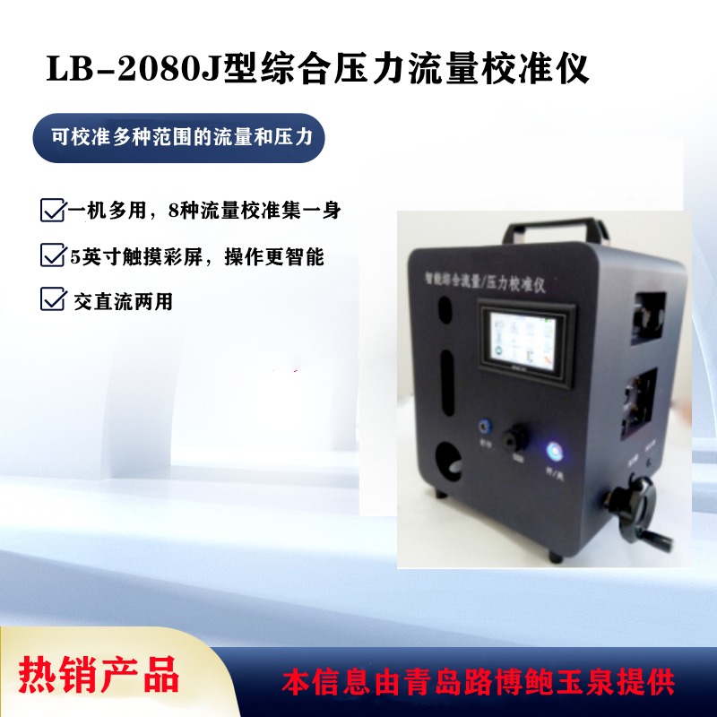 烟尘采样器流量压力校准仪用LB-2080J型综合压力流量校准仪图片