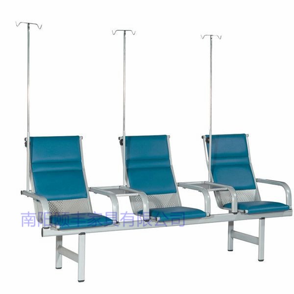 门诊输液椅 医用不锈钢三人位简约联排椅