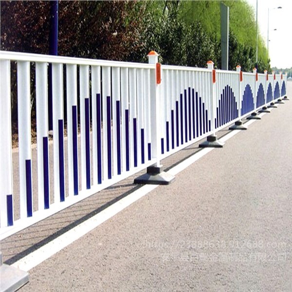 市政护栏 百瑞河南 人行道隔离栏 锌钢防撞马路围栏 公路防护栏 城市道路镀锌栏