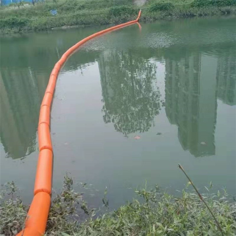 池塘河道水上保洁拦漂排设施自浮式水上拦污栅浮筒