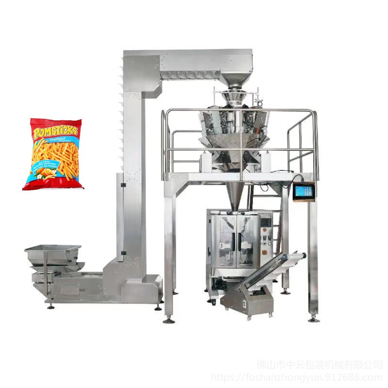 全自动冷冻薯条包装机 速冻食品定量分装机 薯条计量称重包装机