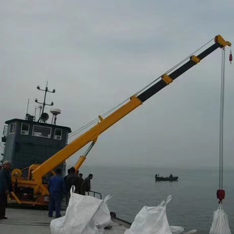 码头折臂吊固定式旋转船吊3-10吨常年出售