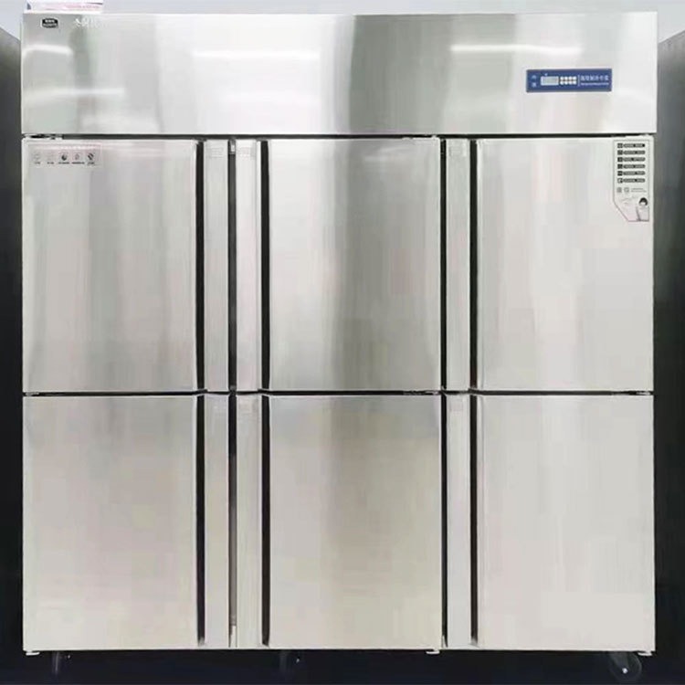奥斯特六门冰箱TRF6 奥斯特六门商用双温冷柜 商用六门冷冻冷藏柜 食堂餐厅不锈钢冷柜