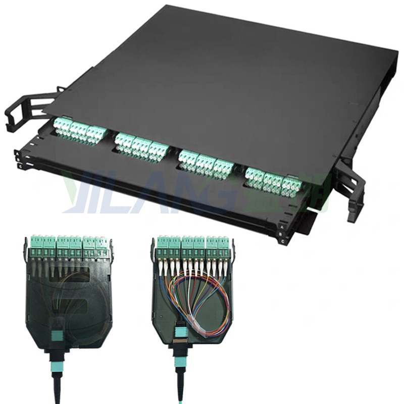 3U预端接高密度MPO光纤配线架MPO288芯3U图片