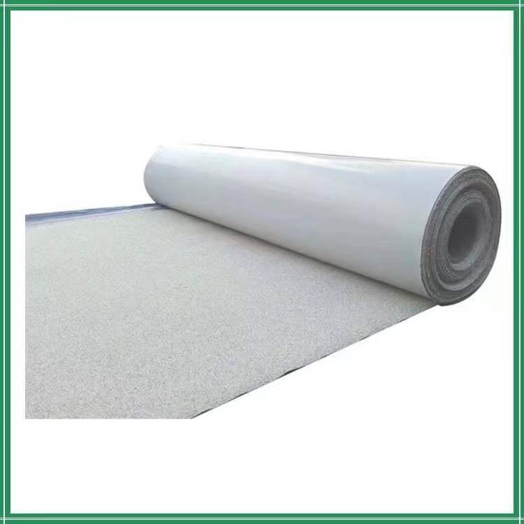 天信白色带砂HDPE自粘胶膜防水卷材适用于地下室底板防水工程