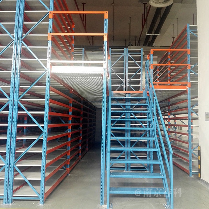 存科阁楼式存储 二层钢结构货架 CK-GL-16仓库厂房隔层三层