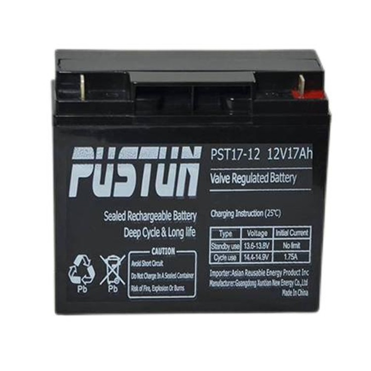 PUSTUN蓄电池PST17-12 12V17AH直流屏 UPS/EPS电源