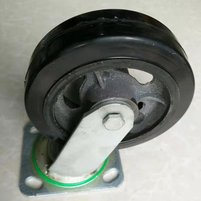 橡胶万向轮6寸实心静音包胶轮运力包胶轮厂家定制