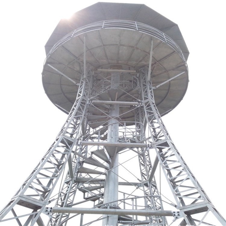 泰翔直供四角边防监控瞭望塔 无线电监测塔 监控塔加工工厂
