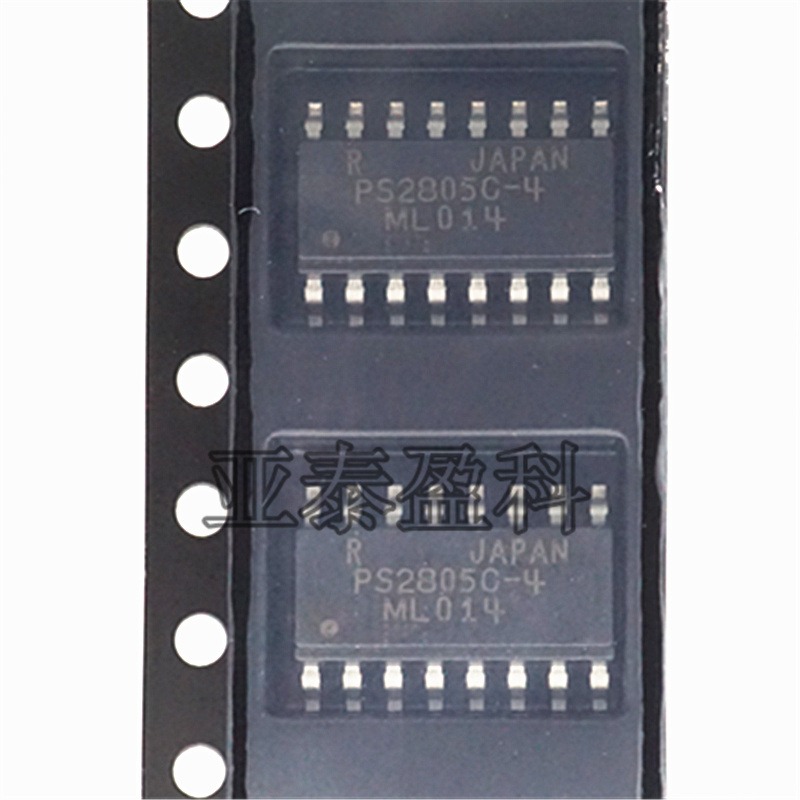 全新原装PS2805-4   SOP-16贴片 四路光耦 光电耦合器 集成光耦 ISOCOM(英国安数光)