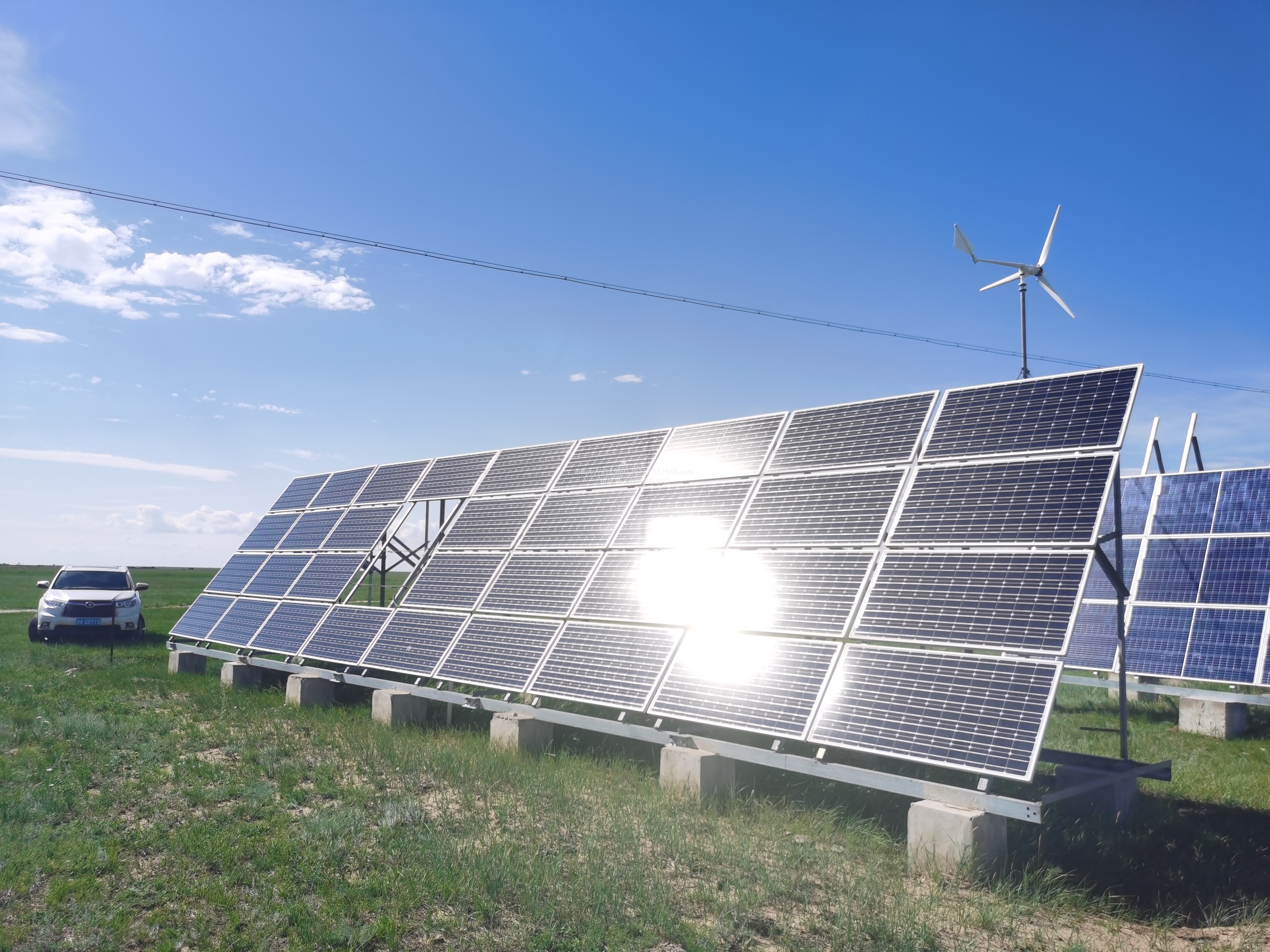 白城太阳能发电解决无人值守电力供应通信基站太阳能发电系统20W-400W单晶硅太阳能电池板
