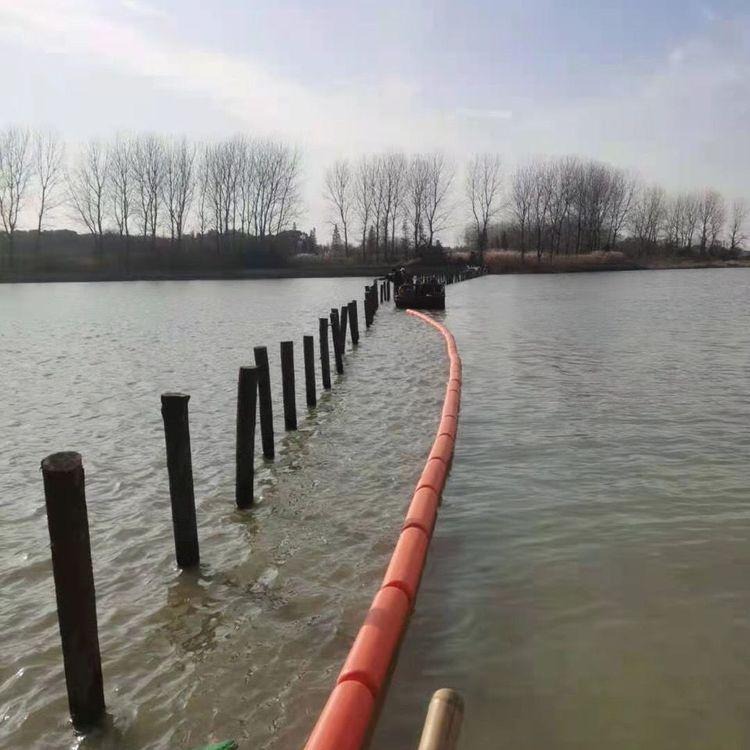 浙江宁波自浮式拦污漂排施工漂浮式拦污排塑料浮筒加工企业
