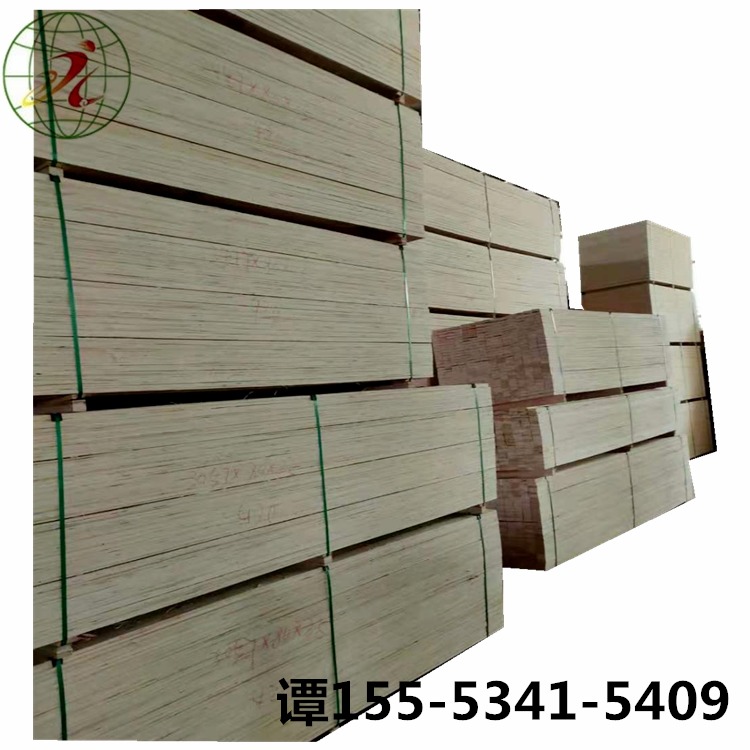 LVL单板层积材供应托盘木箱用包装材出口免熏蒸木方工厂发货上海