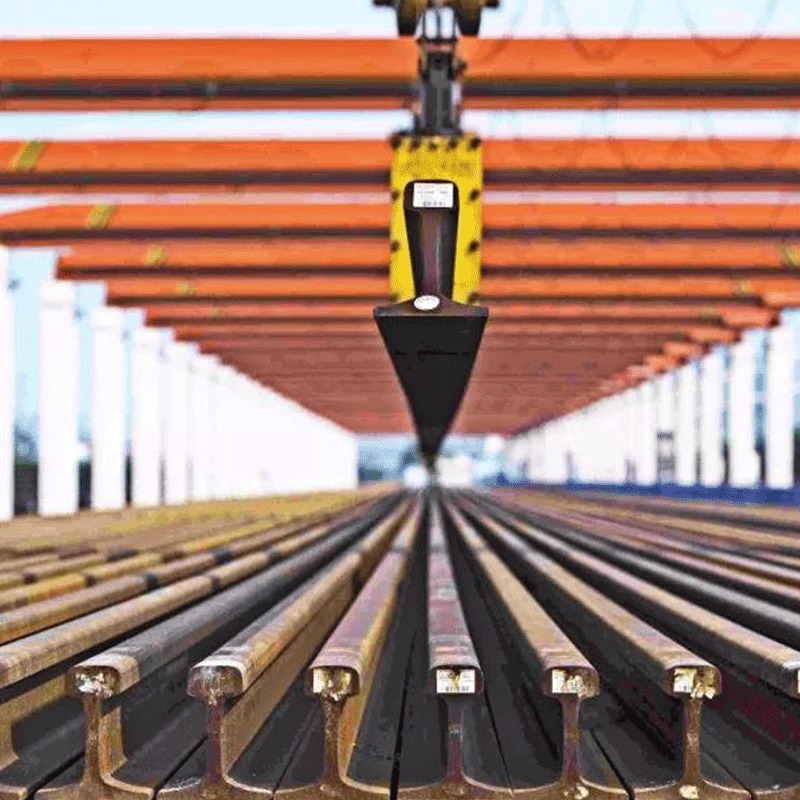 佛山厂家钢轨供应 轻轨 重轨 起重轨 火车动车高铁轨道钢加工定制图片