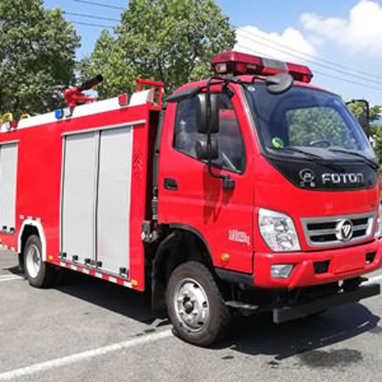 四驱消防车价格,福田2.5吨泡沫消防车(国六),江特牌JDF5081GXFPM25/B6型泡沫消防车