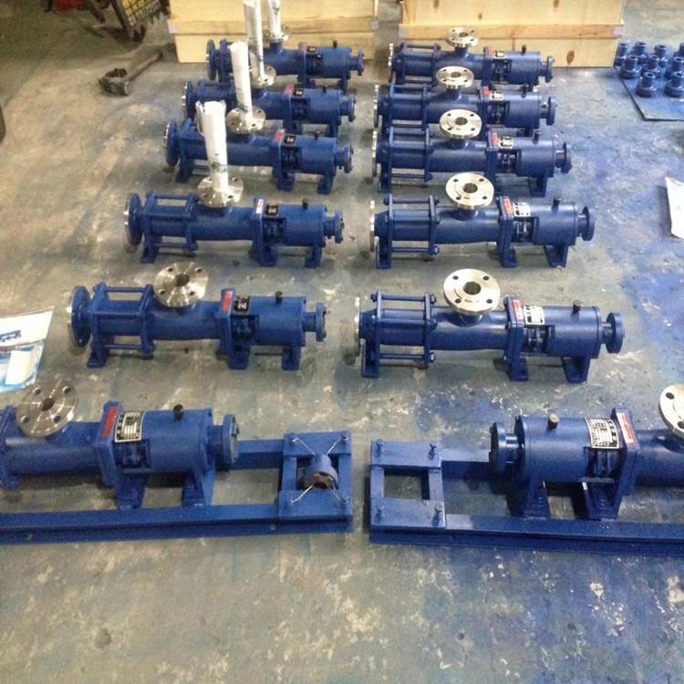 G型螺杆泵生产 单螺杆泵 不锈钢螺杆泵图片