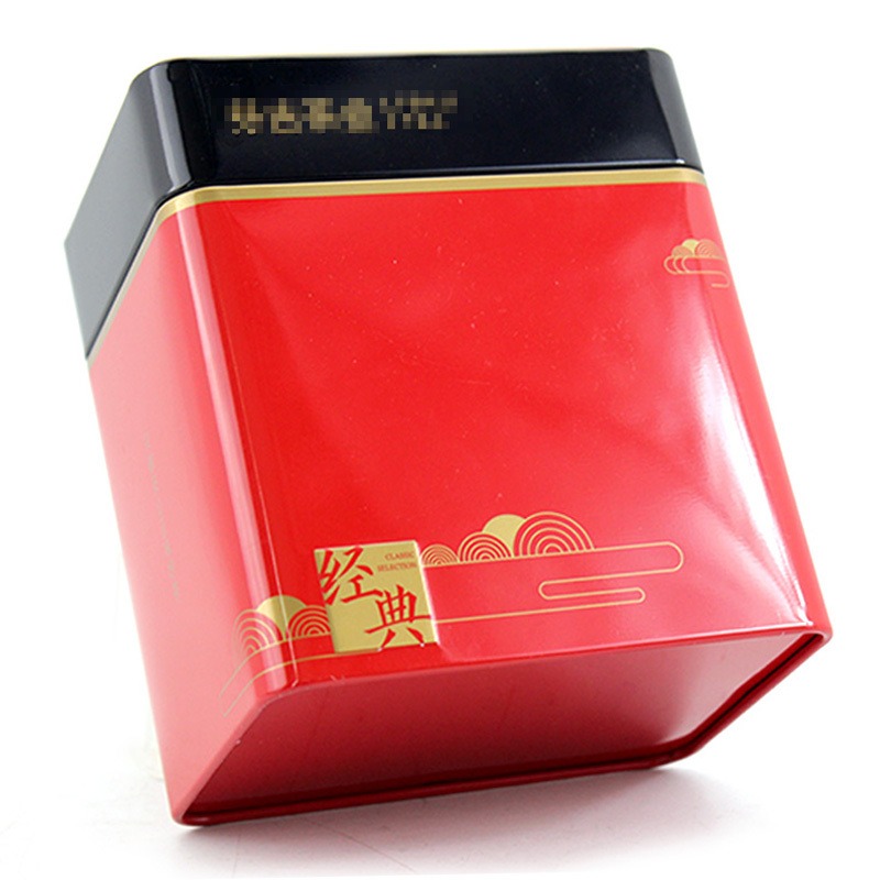茶叶包装礼盒生产厂家铁盒 长方形茶叶罐铁罐定做 麦氏罐业 春茶铁盒包装厂家图片
